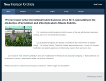 Tablet Screenshot of newhorizonorchids.com